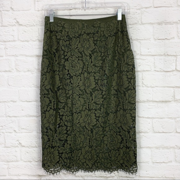 Diane Von Furstenberg Glimmer Lace Pencil Skirt 2 - Picture 7 of 12